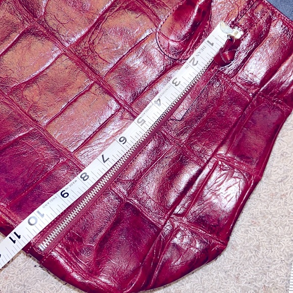 KATE♥️LANDRY LEATHER Tote Bag EXCELLENT Condition!⭐️Deep Maroon/Burgundy♥️ - Picture 12 of 13